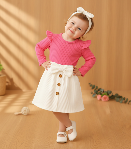 Ensemble 3 pièces rose bonbon Aid 2026